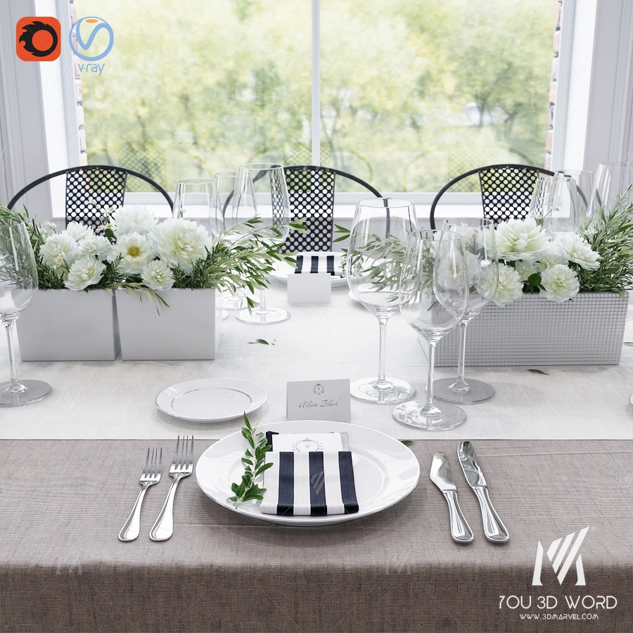 Banquet Table Setting